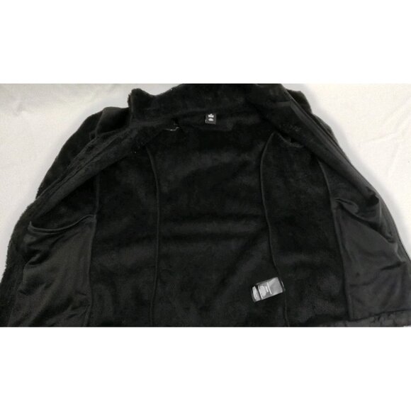 The North Face Jacket Women Size XS Blsck Fleece Pockets Logo Full Zip - Picture 12 of 15